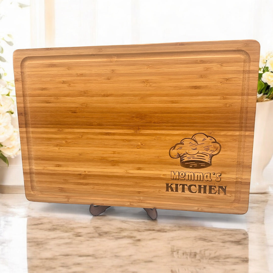 Large cutting board for a gift for a mom