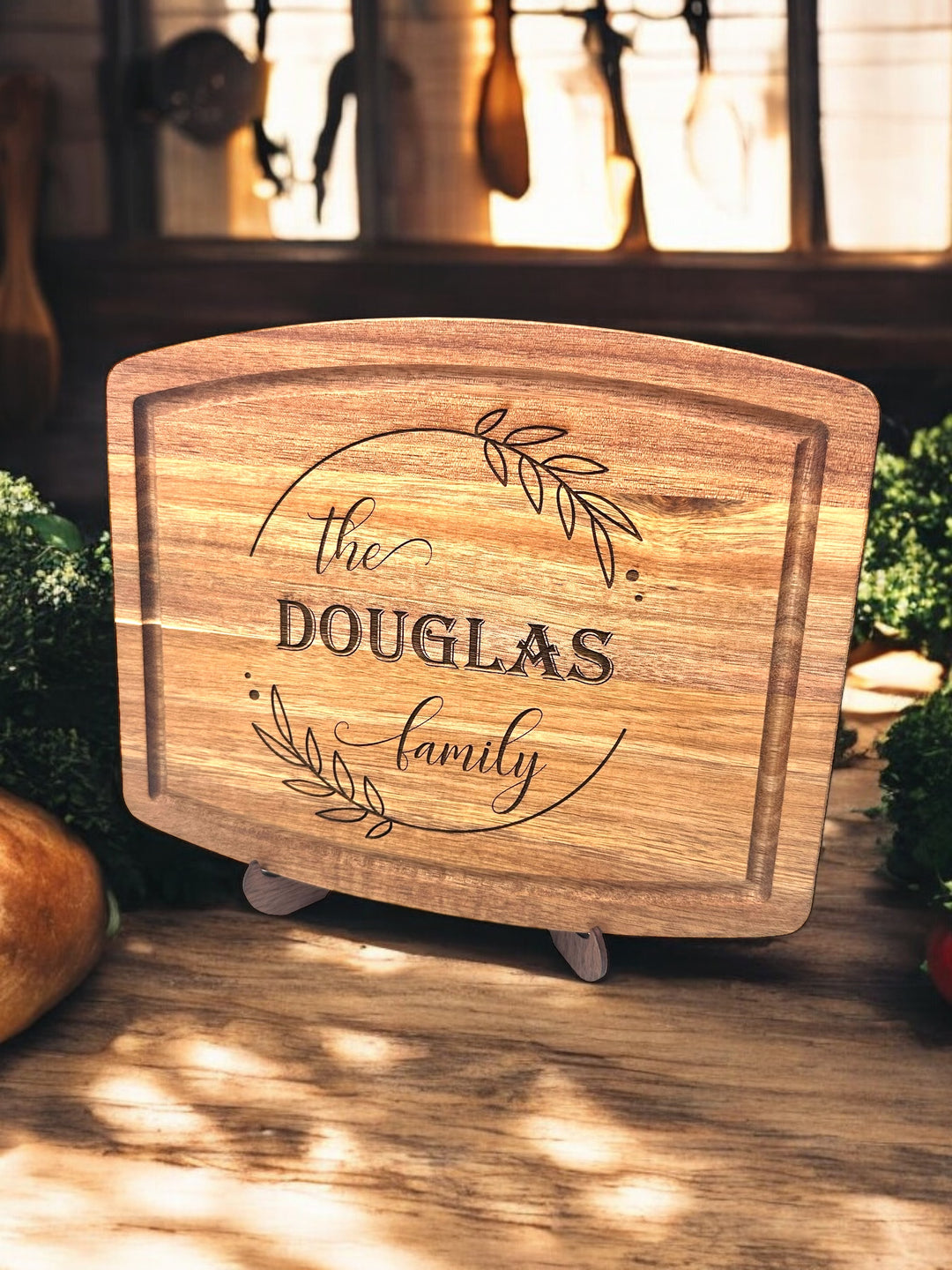 Personalized family serving tray