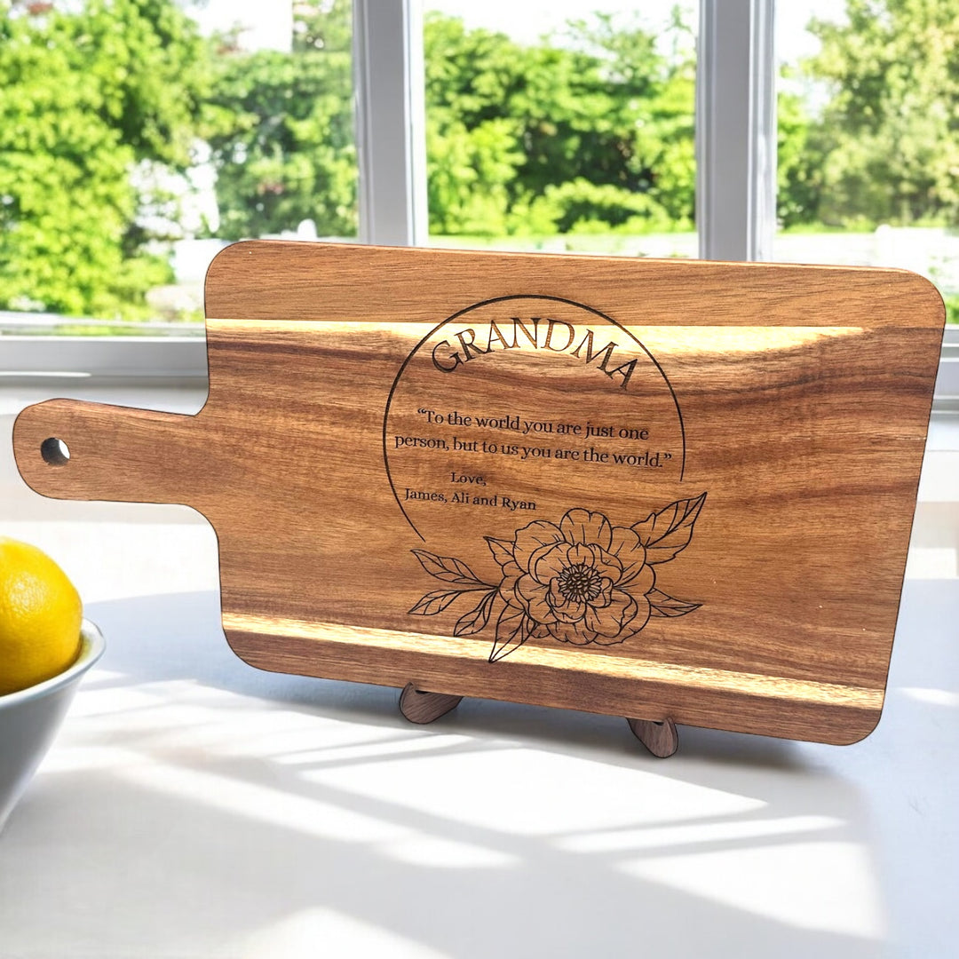 Cutting board gift for grandma